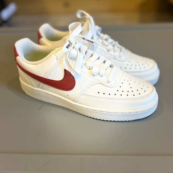 Nike Shoes - Nike White and Red Athletic Shoes